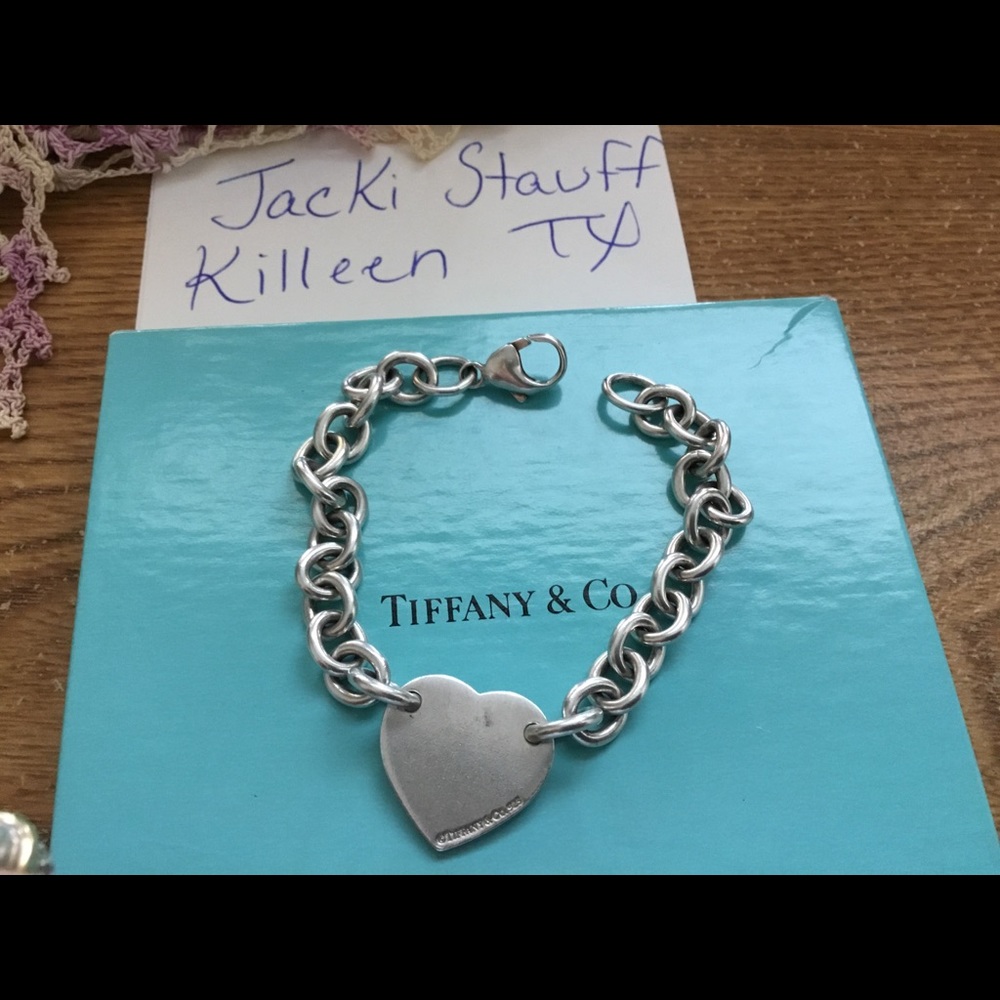 *RESERVED*Tiffany & Co Heart Tag Bracelet - Picture 4 of 5